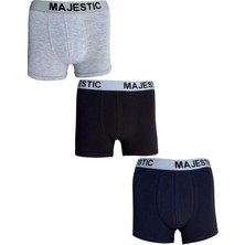 3 Lü Erkek Boxer Compak Penye