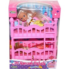 Nilly Toys K899-17 2 Katlı Kutulu Ranzalı Bebek Seti-Halit Can Oyuncak