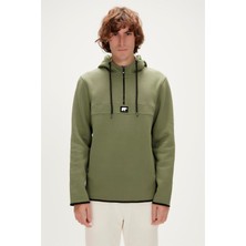 Bad Bear Erkek Sweatshirt Haki 19.02.27.027  Defence Half-Zıp