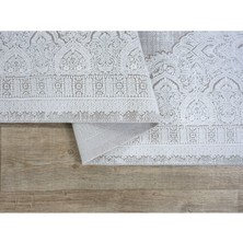 Concept Modern 6 m2, Bej & Gri Makine Dokuma Halı, Salon, Mutfak, Oturma & Yatak Odası Halısı Saçaklı, Yumuşak, 200 x 290 cm
