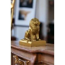 Biblo Dekoratif Heykel Aslan Biblosu Beyaz Model 35