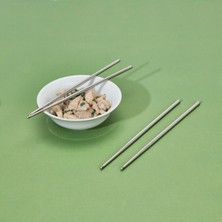 Tohana Çelik Yemek Çubuğu - Gri - 22,5 cm