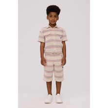 Beverly Hills Polo Club Erkek Çocuk Çizgili Şort