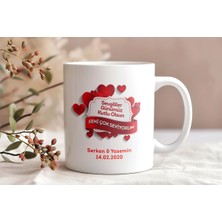 Dekormas Sevgililer Gününe Özel Tasarımlı Özel Kupa Bardak Sevgiliye Hediye