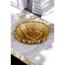 Takı Tabağı Takı Organizeri Takı Makyaj Kozmetik Düzenleyici Altın Eskitme Renk Model 8