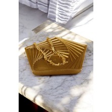 Takı Tabağı Takı Organizeri Takı Makyaj Kozmetik Düzenleyici Altın Eskitme Model 9