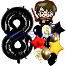 Harry Potter 8 Yaş Balon Set Hogwarts Harry Potter Konsept Doğum Günü Balon Set