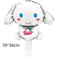 Kuromi 3 Yaş Mini Mor Balon Set Kuromi Mymelody Cinnamonroll Konsept Doğum Günü Balon Set
