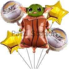 Parti Station Star Wars Yoda Altın Balon Set Yıldız Savaşları Yoda Konsept Doğum Günü Balon Set