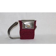 Metalik Renkli Örgü El Yapımı Çanta / Kadın Aksesuar / Hediye