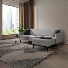 Velura Home & Living Olaf Köşe Takımı - Gri Keten Kumaş