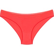 HumaOne 4 Adet Dantel Işlemeli Bikini Külot Mint, Bej, Beyaz, Somon