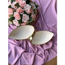 Mikasa Moor Dream Gold Oval Servis Tabağı 2 Bölmeli