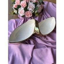 Mikasa Moor Dream Gold Oval Servis Tabağı 2 Bölmeli