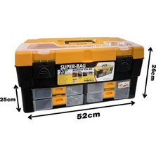 Super-Bag ASR-2055 20"takım Çantası Çekmeceli