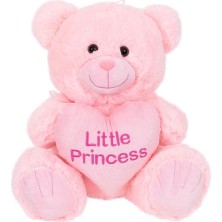 Nilly Toys 4763 Peluş Ayı Prens ve Prenses Kalpli Ayı 45 cm