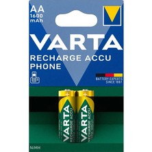 Varta Nı-Mh 1.2V 1600 Mah Hr6 Aa Şarjlı 2li Kalem Pil (4172)