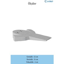 Evene Kapı Stoperi Beyaz Renk Dekoratif Kapı Tutucu Durdurucu Model 3