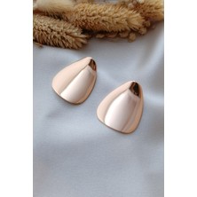 Cosita Rose Parlak Minimal Günlük Tasarım Luxury Küpe