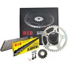 Dıd Triumph Speed Triple Rs 1050 Zincir Dişli Seti (2012-2017) X-Ringli Zincir (Çelik Renk)