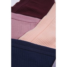 Humaone 4'li Paket %100 Fitill Ilikrali Özel Bel Tanga Külot