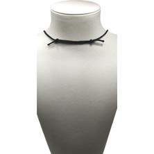 Unisex Kore Ip Askılı ve Krom Çelik Kaplamalı Tribal Kolye