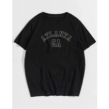 Mercoledi Unisex Atlanta G.a Baskılı Oversize T-Shirt