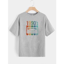 Mercoledi Unisex 1990S Baskılı T-Shirt