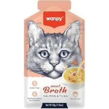 Wanpy Somonlu ve Ton Balıklı Kedi Çorbası 50 gr
