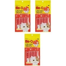 Me-O Creamy Treats Yengeçli Kedi Ödül Maması 15 gr x 4 (3 Adet)