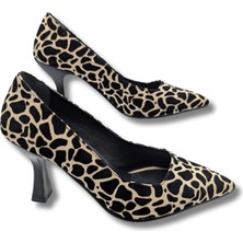 Çiğdem Kundura Stralende Kadın Leopar Desenli Stiletto - Stralende  - Leopar  - 36