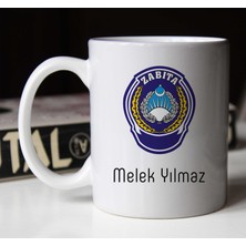 Mab Kişiye Özel  Zabıta Tasarımlı Porselen Kupa Bardak