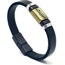 Unisex Mıknatıs Kilitli Deri Bileklik