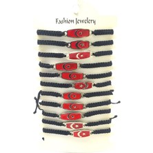 12’şerli  Ayarlanabilir Ipli Unisex Bijuteri Bileklik Seti