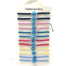 12’şerli  Ayarlanabilir Ipli Unisex Bijuteri Bileklik Seti