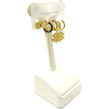 Kadın Sallantı Çelik Küpe