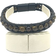 Unisex Mıknatıs Kilitli Doğal Taş Bileklik