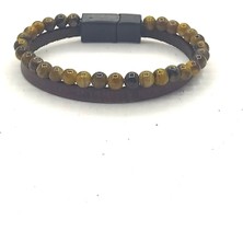 Unisex Mıknatıs Kilitli Doğal Taş Bileklik