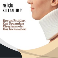 APLUSSAĞLIK Sünger Boyunluk Yüksek Kalite Boyun Fıtığı Boyun Düzleşmesi Boyunluk Krem Rengi