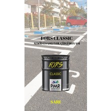 Pamir Boya Fors Classic Yol Çizgi Boyası Sarı 4 KG