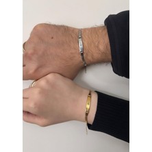 Steinless Steel Harfli Çelik Çift Bileklik (Kişiye Özel Çift Sevgili Hediye Bileklik Özel Hediye Doğum Günü Hediyesi)