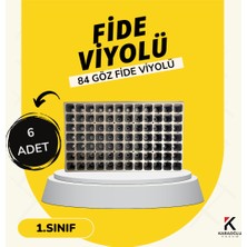 Fidelik Viyol 84 Göz Fide Viyolü Fide Altlığı Tohum Yetiştirme Kabı (Adetseçiniz)