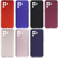 ZORE Oppo Reno 5 Lite Kılıf Zore Premier Silikon Kapak-Lacivert