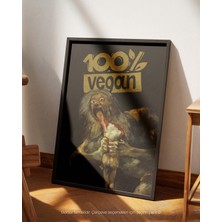 Vegan x Oğullarını Yiyen Saturn - Francisco Goya Çerçeveli-Çerçevesiz Poster