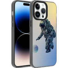 Apple iPhone 14 Pro Max Kılıf Desenli Zore Dragon Sert Kapak-Astronot