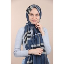 Burberry Şal Lacivert Krem
