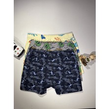 Erkek Çocuk Boxer 6-7 Yaşa Özel %95 Pamuklu %5 Likralı