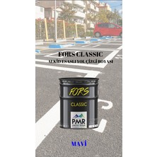 Pamir Boya Fors Classic Yol Çizgi Boyası Mavi 4 kg