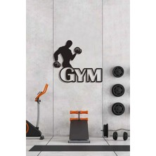 Fitness Gym Ahşap Duvar Dekoru-Spor Salonu Dekoru 50X40
