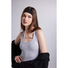 Holly Lolly Fitilli Kumaş Şortlu zoe tulum Gri